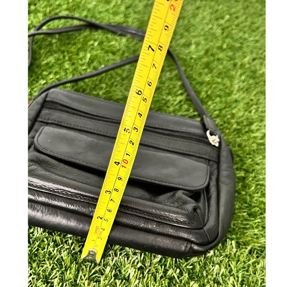 Vintage Fossil Black Genuine Leather Small Shoulder Purse - Picture 4 of 12